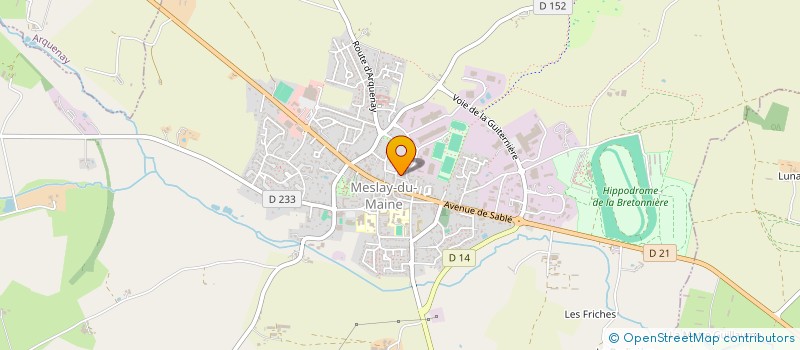 localisation de l'entreprise MADAME ANAIS DUPONT  MESLAY-DU-MAINE