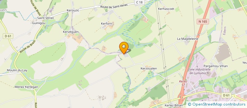 localisation de l'entreprise MADAME ANAIS DUPUY  BRIEC