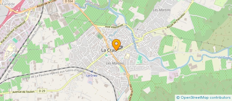 localisation de l'entreprise MADAME ANAIS ELLUL  LA CRAU