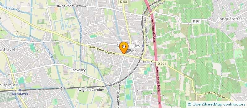 localisation de l'entreprise MADAME ANAIS ERAUD  MORIERES-LES-AVIGNON