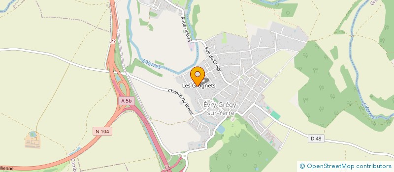 localisation de l'entreprise MADAME ANAIS EUDELINE  EVRY-GREGY-SUR-YERRE