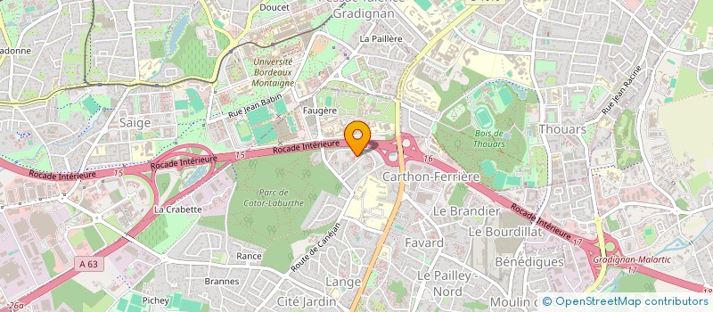 localisation de l'entreprise MADAME ANAIS FAGET  GRADIGNAN