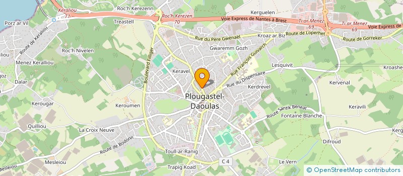 localisation de l'entreprise MADAME ANAIS FALGOUX à PLOUGASTEL-DAOULAS
