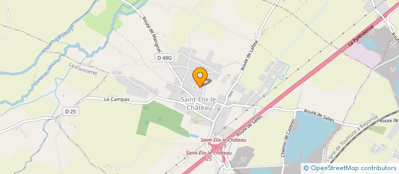 localisation de l'entreprise MADAME ANAIS FAUVET  SAINT-ELIX-LE-CHATEAU