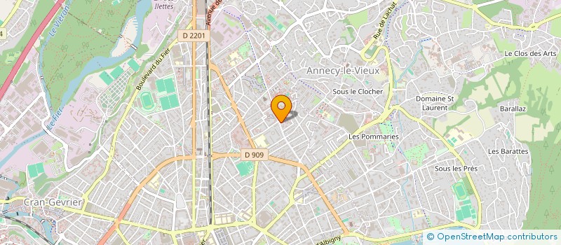 localisation de l'entreprise MADAME ANAIS FAVRAT  ANNECY