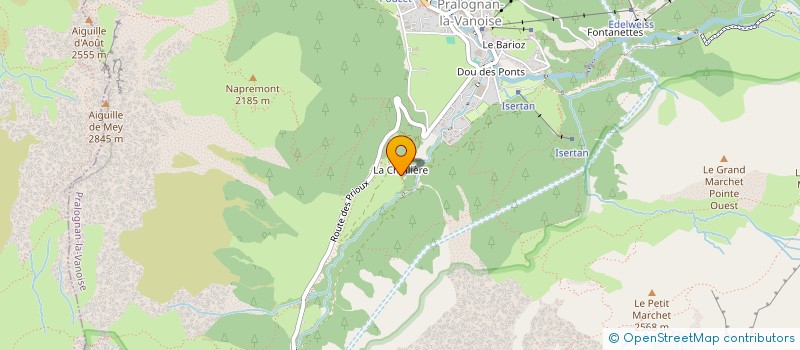 localisation de l'entreprise MADAME ANAIS FAVRE  PRALOGNAN-LA-VANOISE