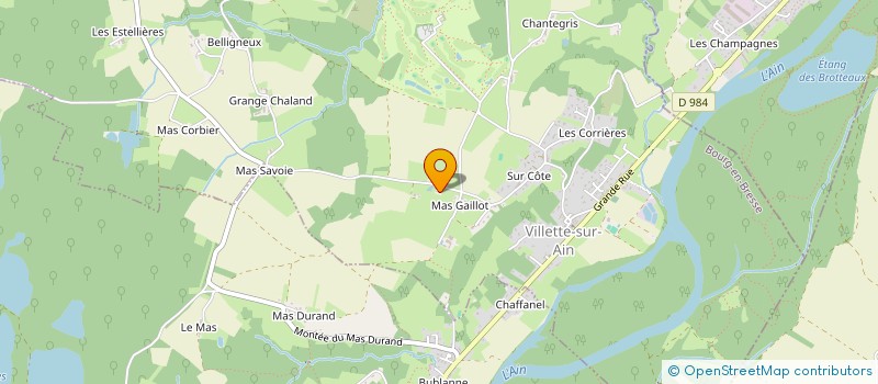 localisation de l'entreprise MADAME ANAIS FETTET à VILLETTE-SUR-AIN
