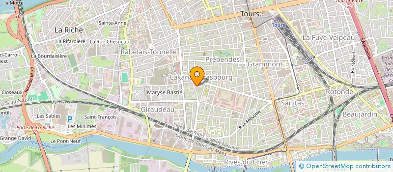 localisation de l'entreprise MADAME ANAIS FEUILLET  TOURS