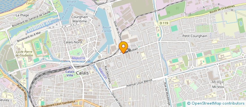 localisation de l'entreprise MADAME ANAIS FLAHAUT  CALAIS