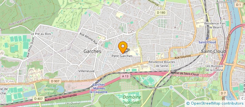 localisation de l'entreprise MADAME ANAIS FOURLON à GARCHES