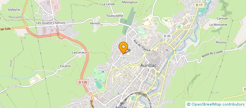 localisation de l'entreprise MADAME ANAIS GARCELON à AURILLAC