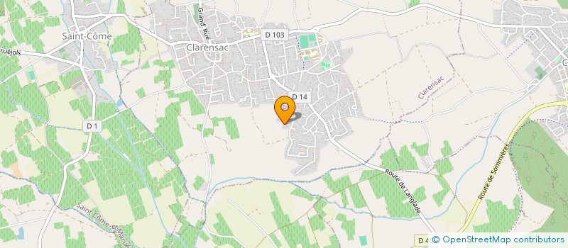 localisation de l'entreprise MADAME ANAIS GARCIA  CLARENSAC