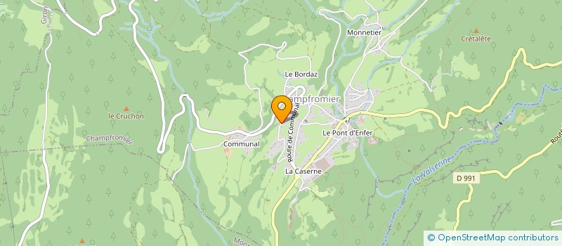 localisation de l'entreprise MADAME ANAIS GARDIEN à CHAMPFROMIER