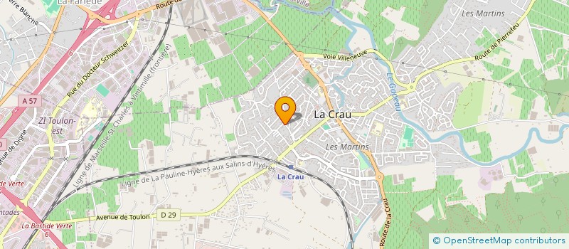 localisation de l'entreprise MADAME ANAIS GAUTHIER  LA CRAU