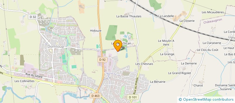 localisation de l'entreprise MADAME ANAIS GERARD  CHATEAUGIRON