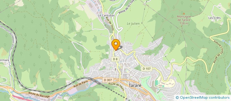 localisation de l'entreprise MADAME ANAIS GHILLET  TARARE