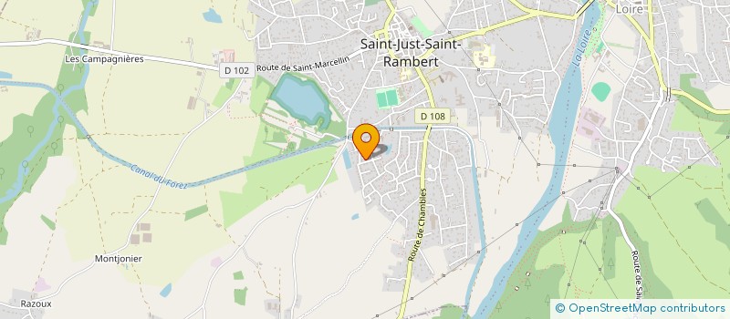 localisation de l'entreprise MADAME ANAIS GREBOT  SAINT-JUST-SAINT-RAMBERT