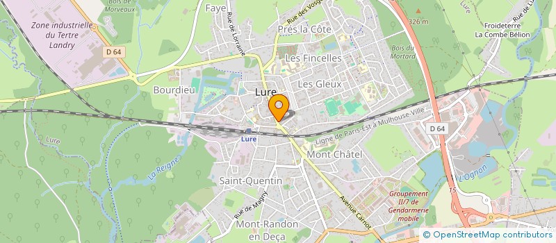 localisation de l'entreprise MADAME ANAIS GRILLON  LURE