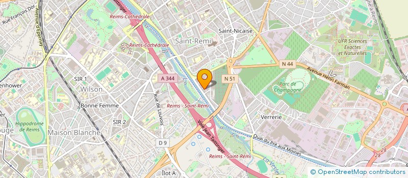 localisation de l'entreprise MADAME ANAIS GROUSSET  REIMS