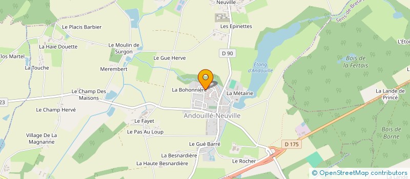 localisation de l'entreprise MADAME ANAIS GUEGUEN  ANDOUILLE-NEUVILLE