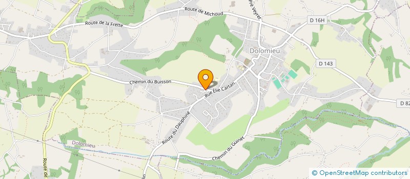 localisation de l'entreprise MADAME ANAIS GUENIFFEY  DOLOMIEU