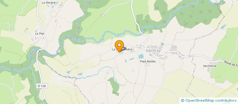 localisation de l'entreprise MADAME ANAIS GUILLET  XAINTRAY