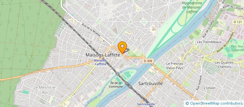 localisation de l'entreprise MADAME ANAIS GUILMARD  MAISONS-LAFFITTE