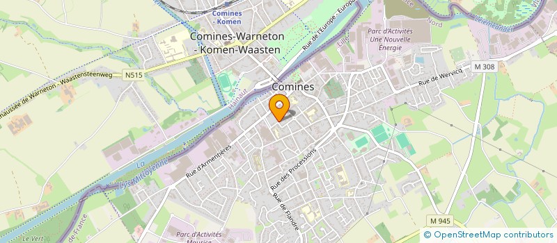 localisation de l'entreprise MADAME ANAIS HOORNAERT  COMINES