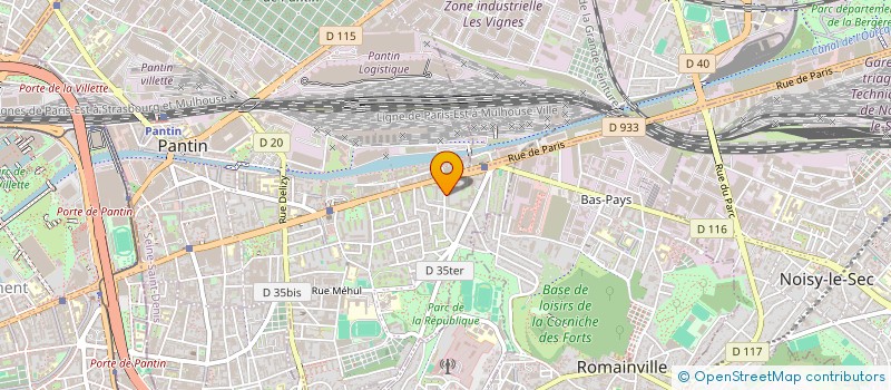 localisation de l'entreprise MADAME ANAIS HOURRIEZ  PANTIN