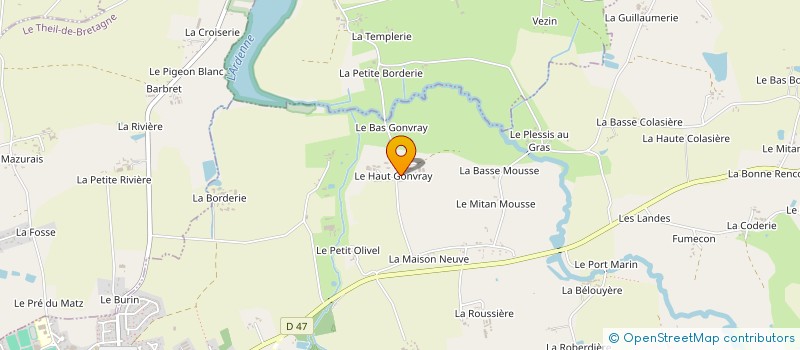 localisation de l'entreprise MADAME ANAIS HOUSSAIS  RETIERS