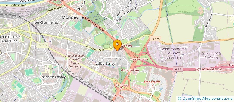 localisation de l'entreprise MADAME ANAIS HUBERT  MONDEVILLE