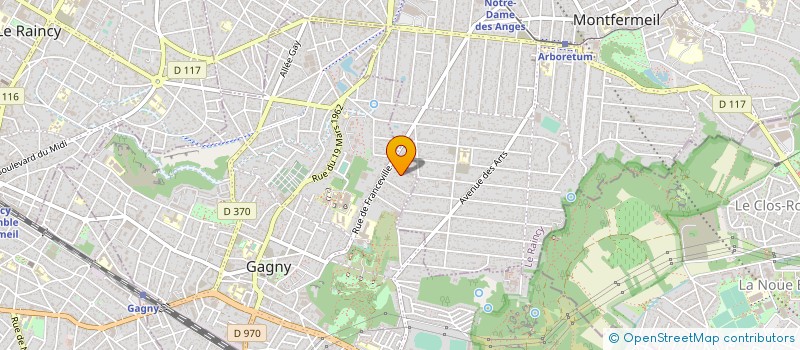 localisation de l'entreprise MADAME ANAIS HURBAIN  GAGNY