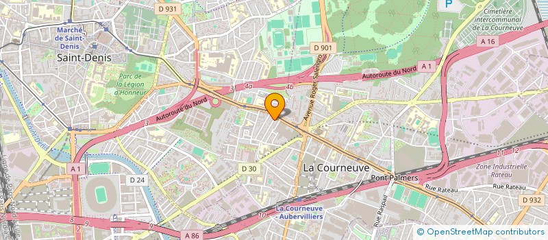 localisation de l'entreprise MADAME ANAIS ILPHONSE à LA COURNEUVE