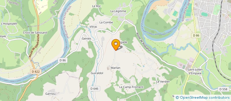 localisation de l'entreprise MADAME ANAIS ISSOULIE  NAUSSAC