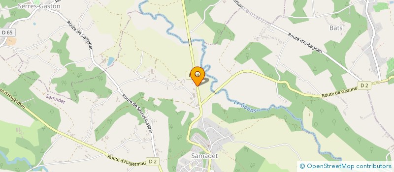 localisation de l'entreprise MADAME ANAIS ITHURRITZE  SAMADET