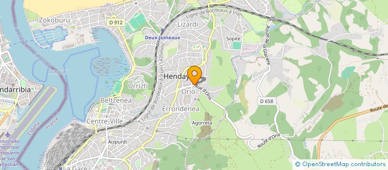 localisation de l'entreprise MADAME ANAIS IZAGUIRRE  HENDAYE