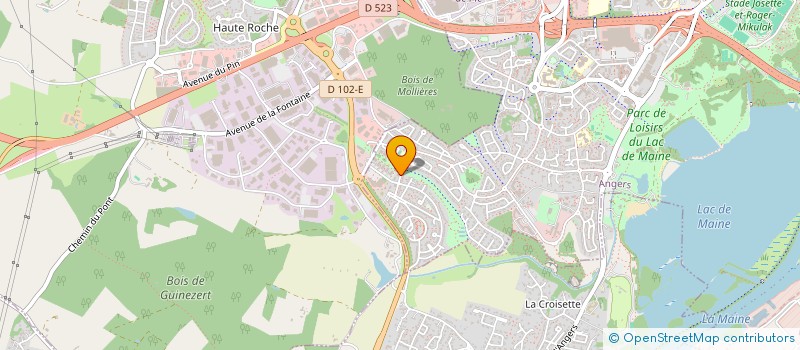 localisation de l'entreprise MADAME ANAIS JACQUET à ANGERS
