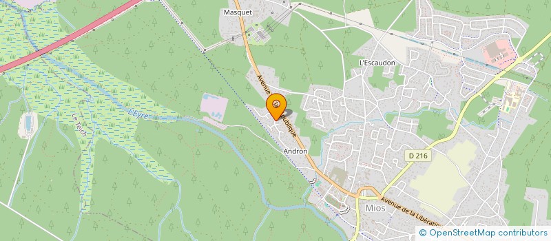 localisation de l'entreprise MADAME ANAIS JAUFFROY  BIGANOS