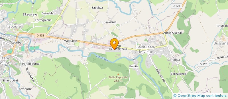 localisation de l'entreprise MADAME ANAIS JAUREGUIBERRY  SAINT-JEAN-LE-VIEUX