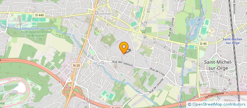 localisation de l'entreprise MADAME ANAIS JEANNE GEORGET ROBERT  MONTLHERY