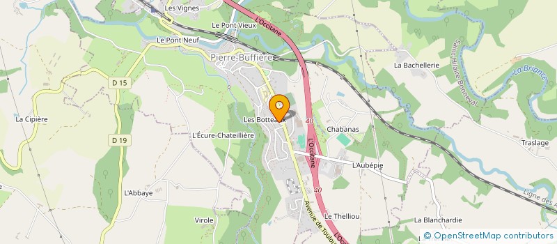 localisation de l'entreprise MADAME ANAIS JEDRZEJOWSKI  PIERRE-BUFFIERE