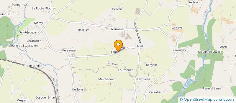 localisation de l'entreprise MADAME ANAIS JEGU  GUICLAN