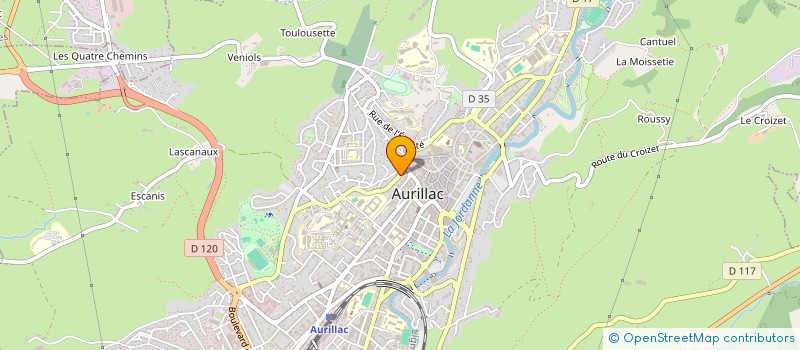 localisation de l'entreprise MADAME ANAIS JOUVENTE à AURILLAC