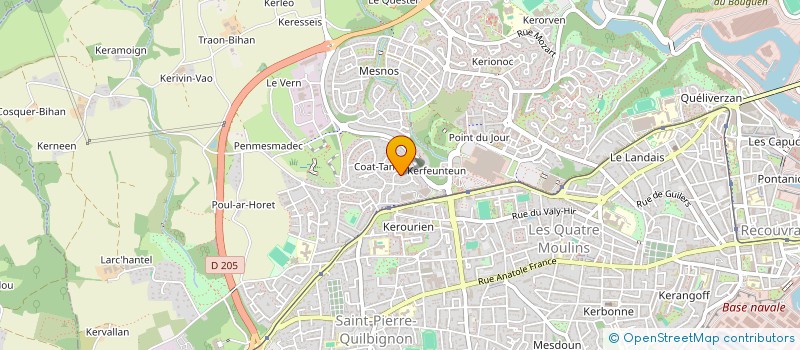 localisation de l'entreprise MADAME ANAIS JULLIEN à BREST