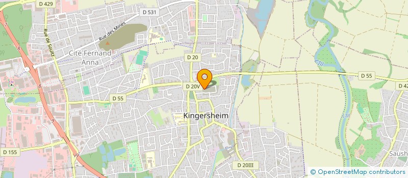 localisation de l'entreprise MADAME ANAIS KERN  KINGERSHEIM