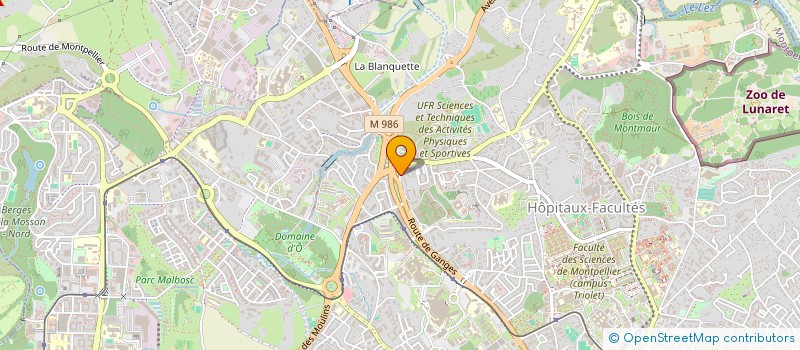 localisation de l'entreprise MADAME ANAIS KOMLA SOUKKA à MONTPELLIER