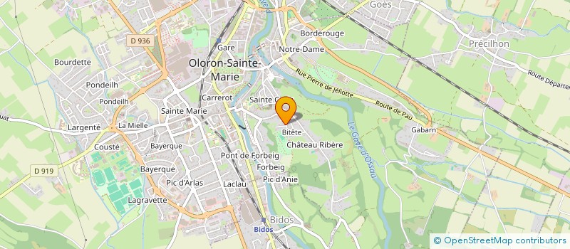 localisation de l'entreprise MADAME ANAIS LABARTHE-DESSUS  OLORON-SAINTE-MARIE