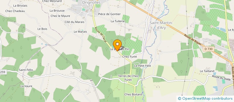 localisation de l'entreprise MADAME ANAIS LAFFITTE  ORIGNOLLES