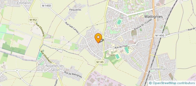 localisation de l'entreprise MADAME ANAIS LAFRAISE  WATTIGNIES