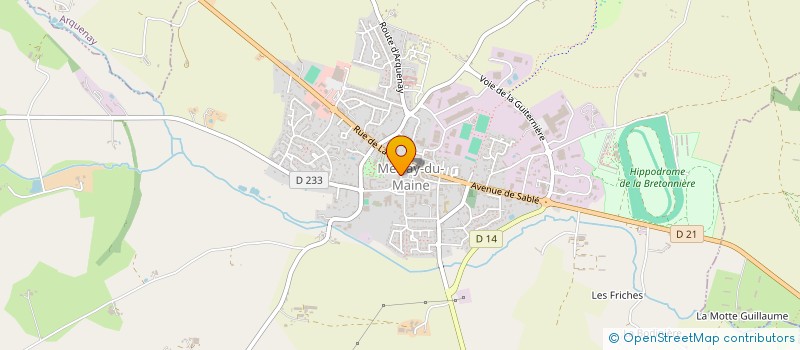 localisation de l'entreprise MADAME ANAIS LAINE  MESLAY-DU-MAINE